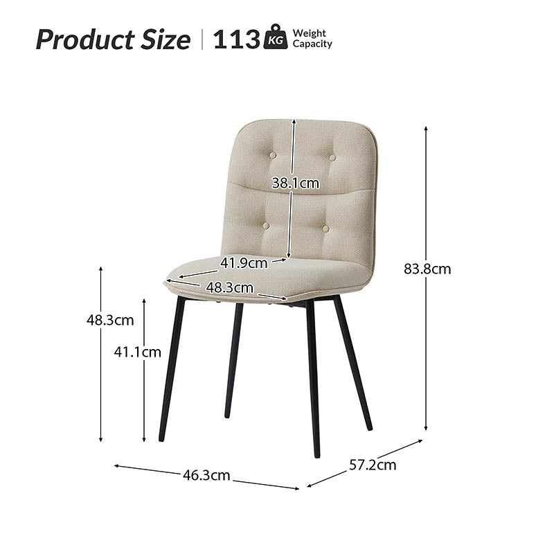 Annie Velvet Modern Dining Chair (Set of 2)