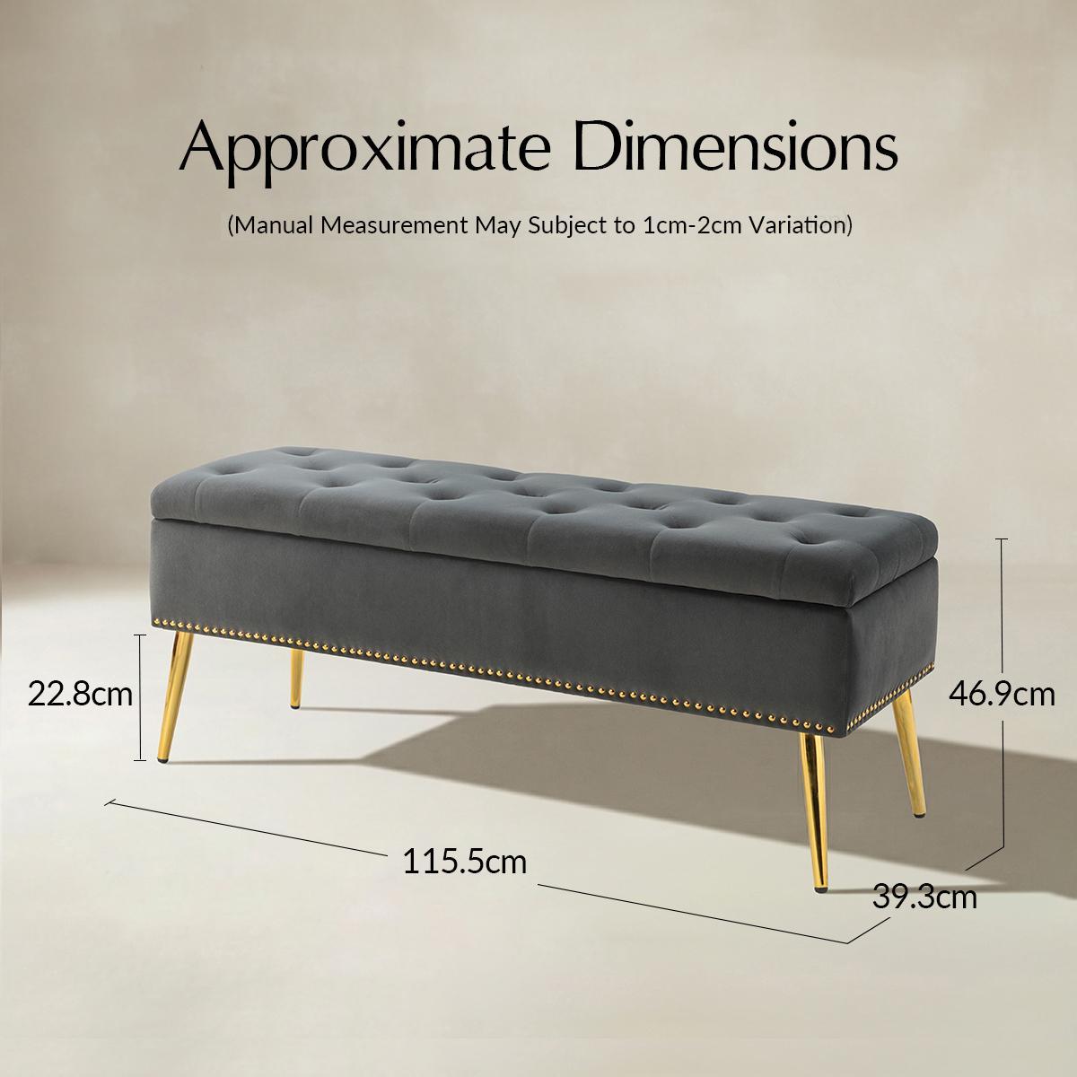 Lenore Upholstered Storage Bench - HULALA HOME