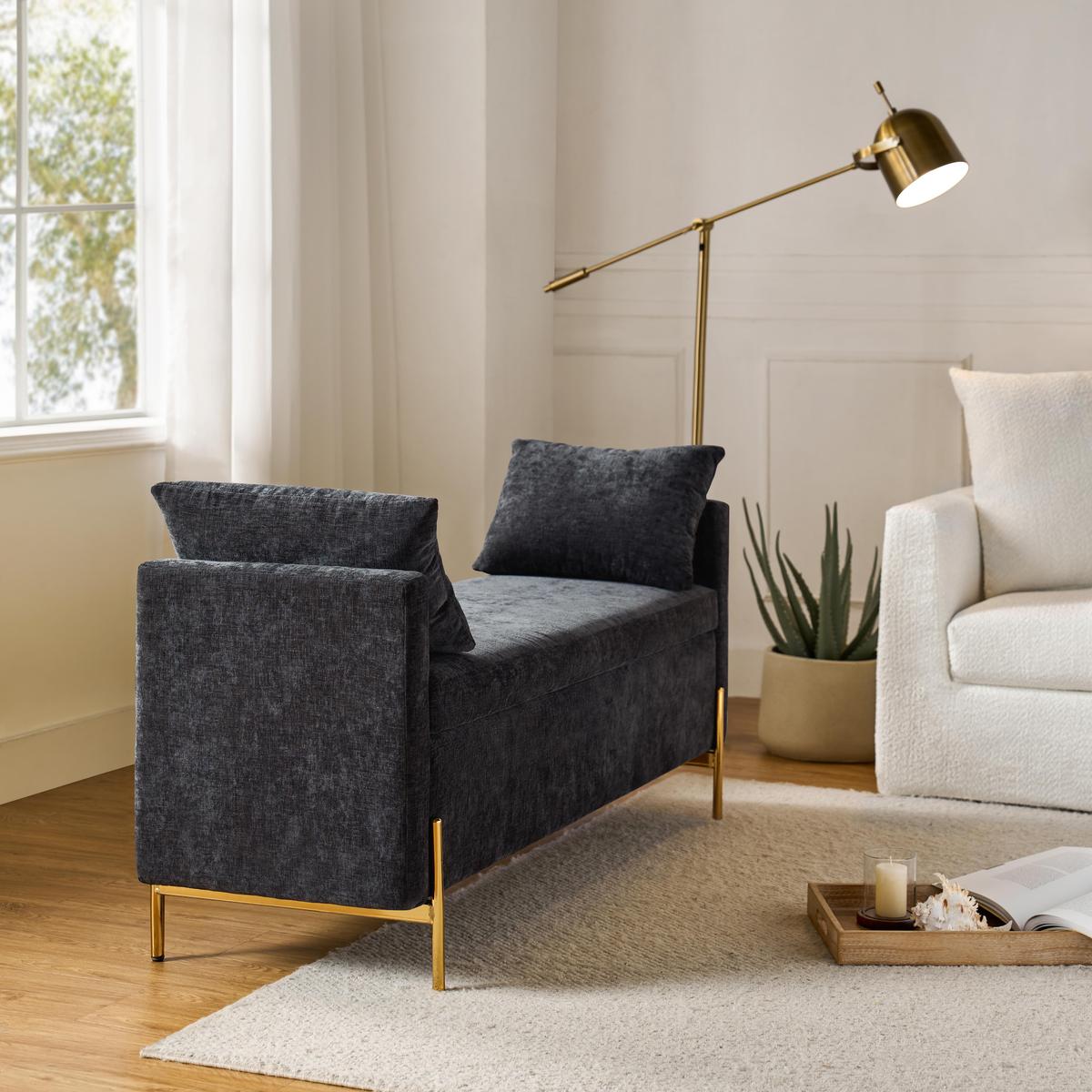 Arvid Flip Top Upholstered Storage Bench