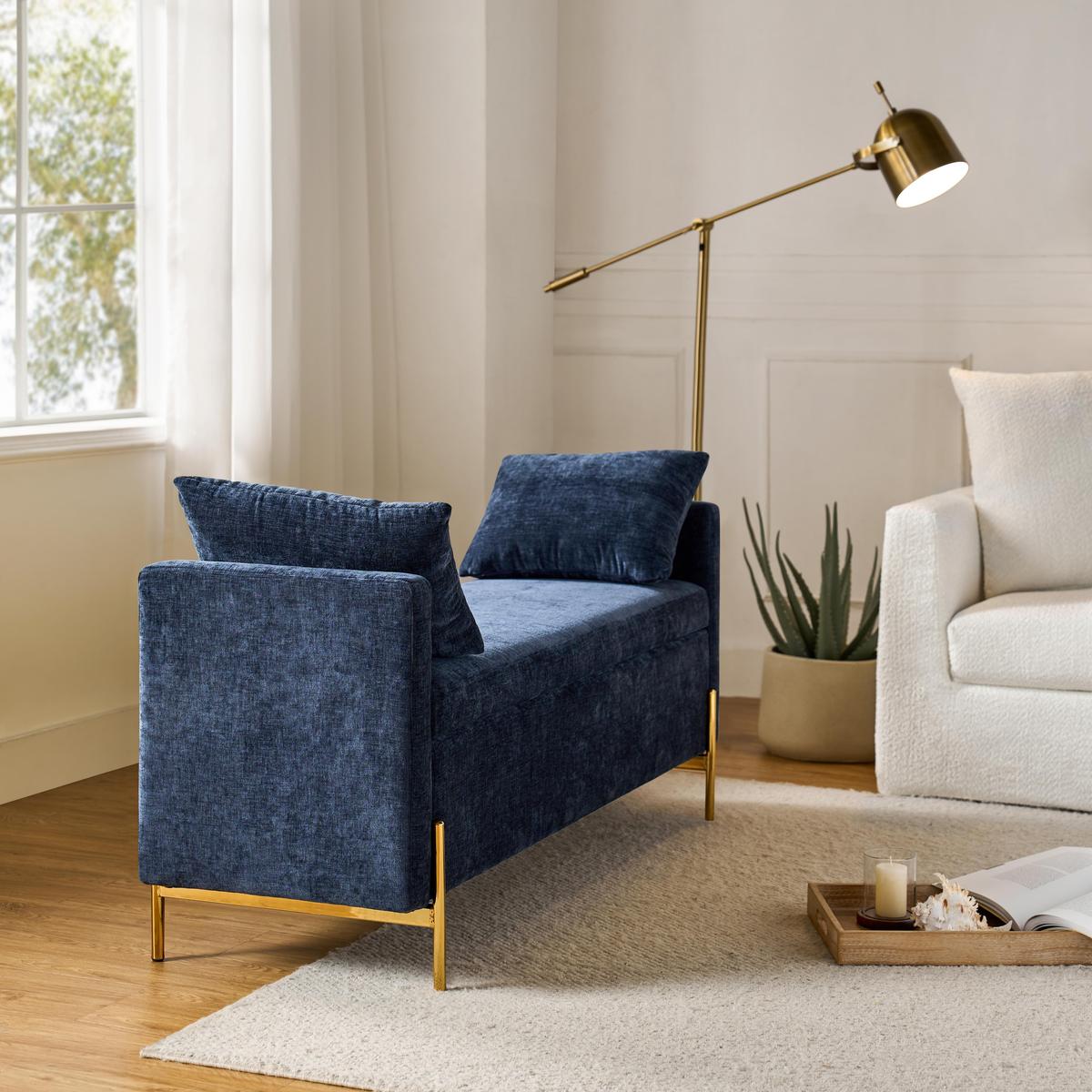 Arvid Flip Top Upholstered Storage Bench