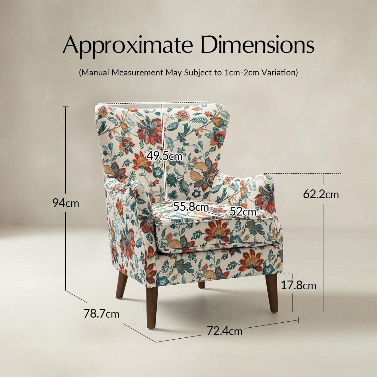 Johannes Classic Wingback Elegant Timeless Design Armchair