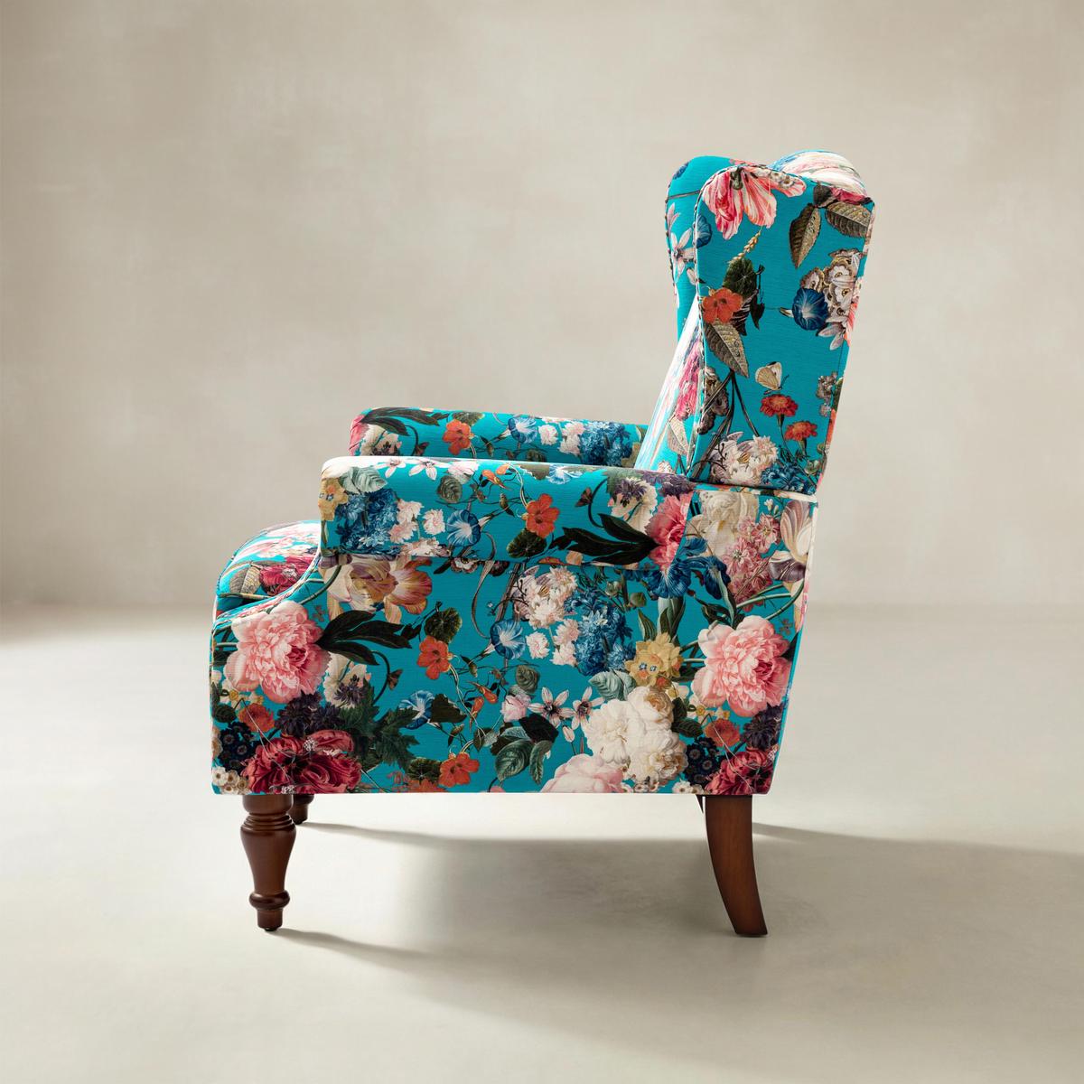 Felix Wingback Armchair with Sturdy Spindle Legs