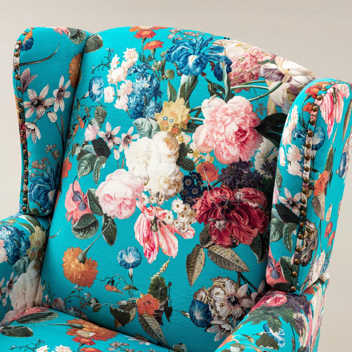 Felix Wingback Armchair with Sturdy Spindle Legs