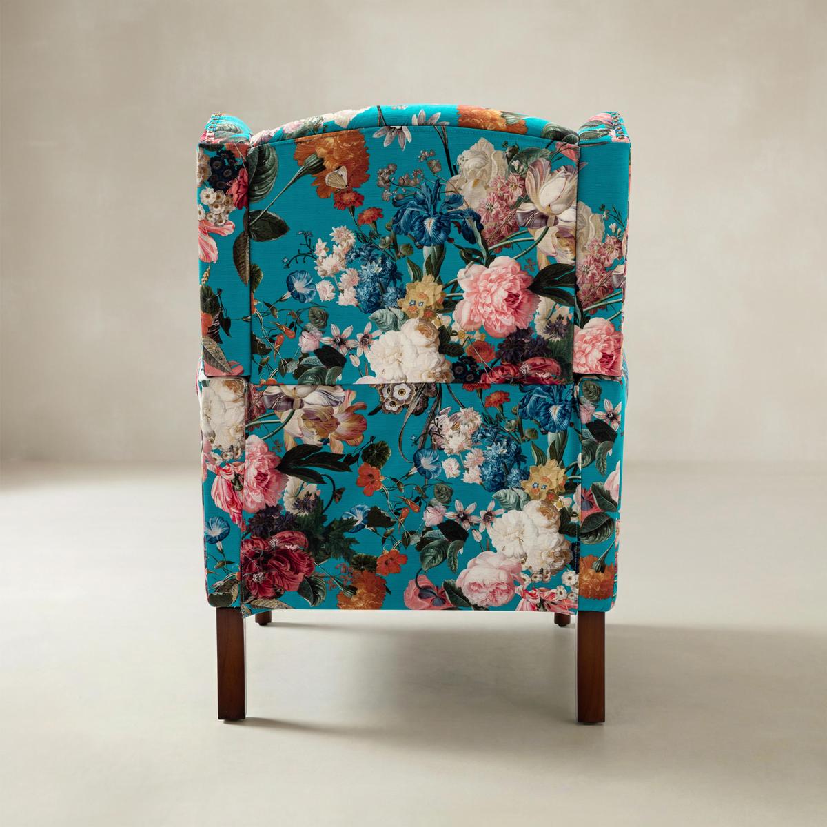 Felix Wingback Armchair with Sturdy Spindle Legs