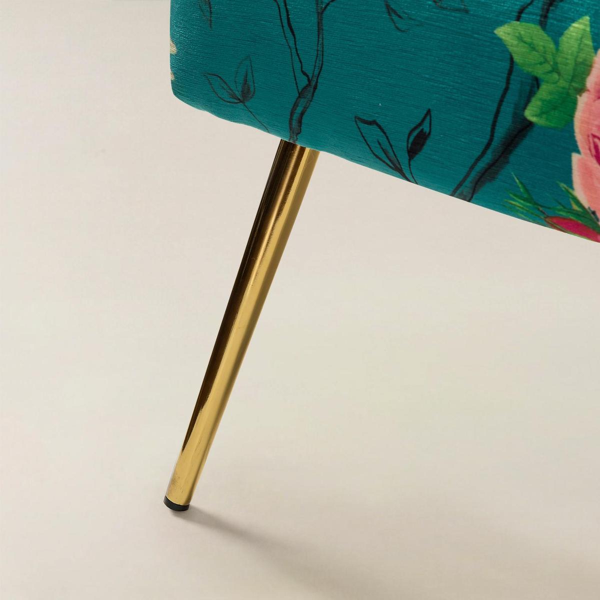 Coraline Elegant Comfort in a Wingback Floral Accent Chair - HULALA HOME