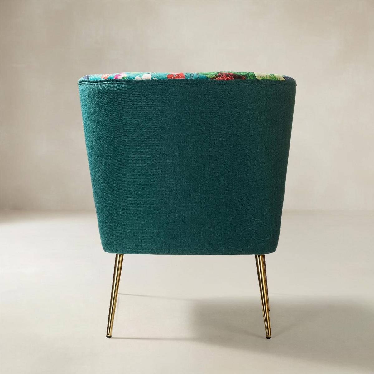 Coraline Elegant Comfort in a Wingback Floral Accent Chair