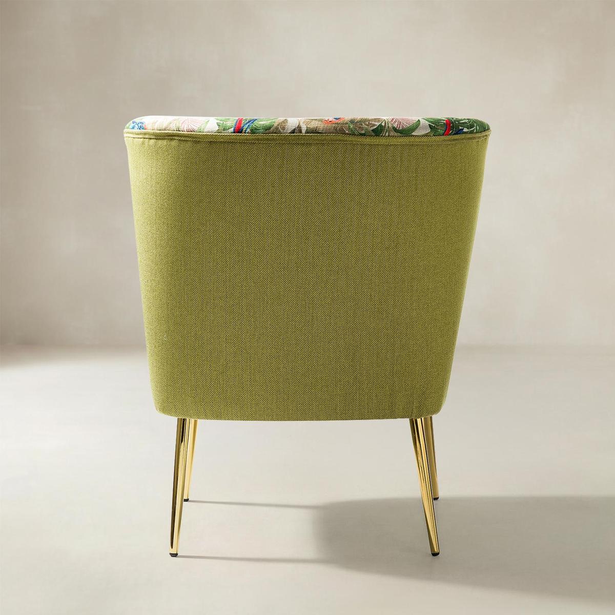 Coraline Elegant Comfort in a Wingback Floral Accent Chair