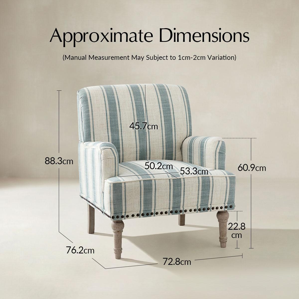 Farmhouse Armchair with Elegantly Legs