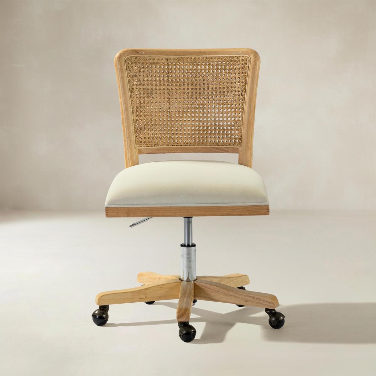 Blanca Cane Back Swivel Adjustable Height Office Chair
