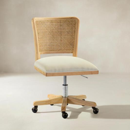 Blanca Cane Back Swivel Adjustable Height Office Chair