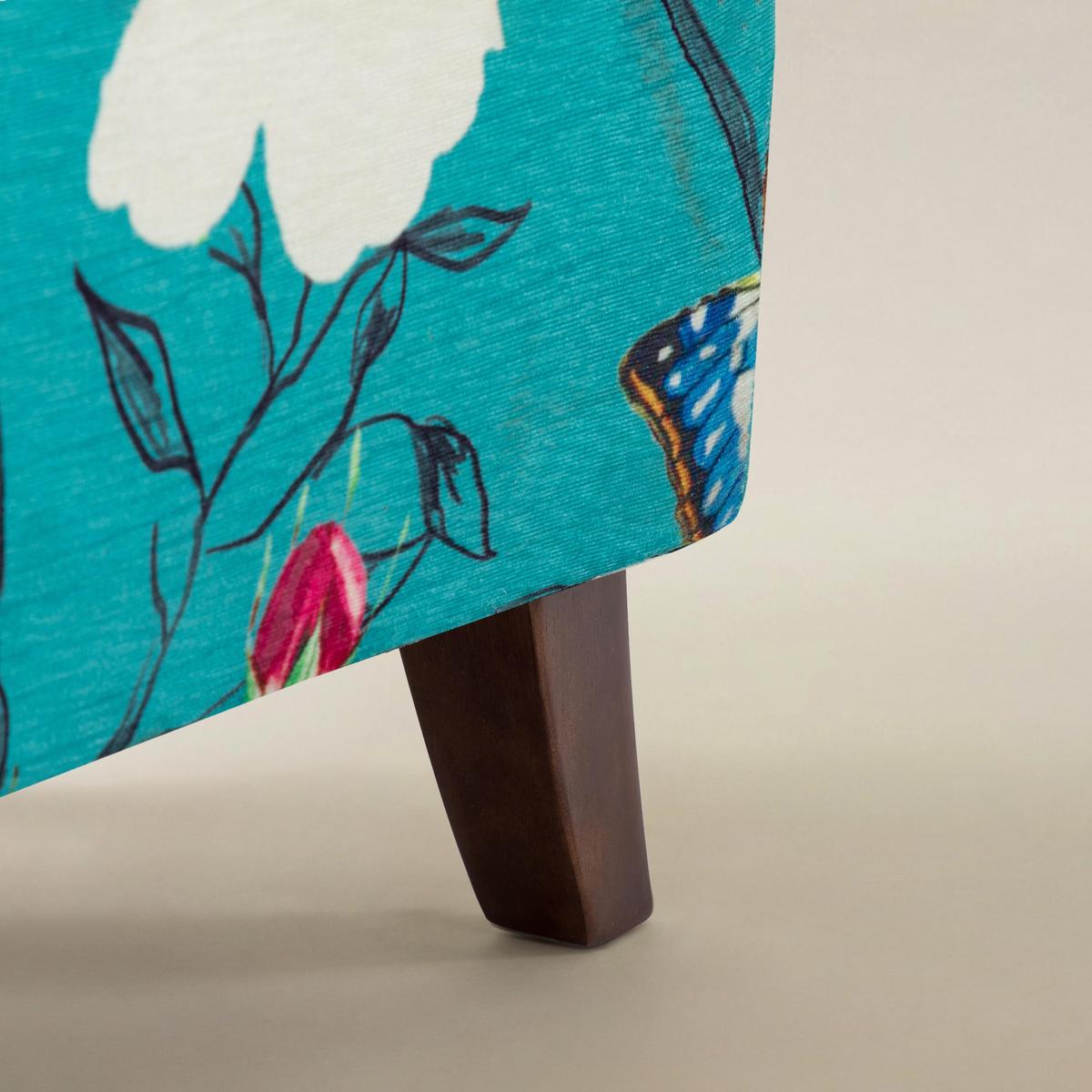 Artemisa Modern Floral Pattern Upholstered Wingback Armchair