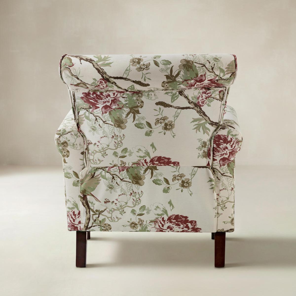 Artemisa Modern Floral Pattern Upholstered Wingback Armchair