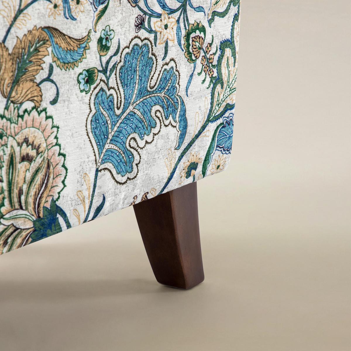 Artemisa Modern Floral Pattern Upholstered Wingback Armchair