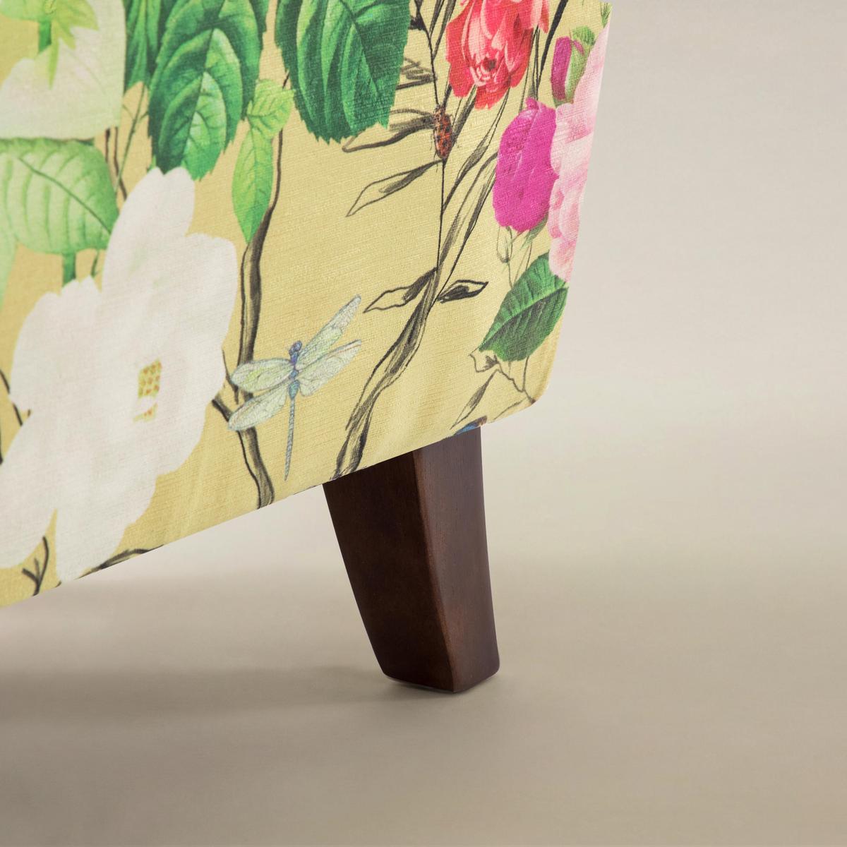 Artemisa Modern Floral Pattern Upholstered Wingback Armchair