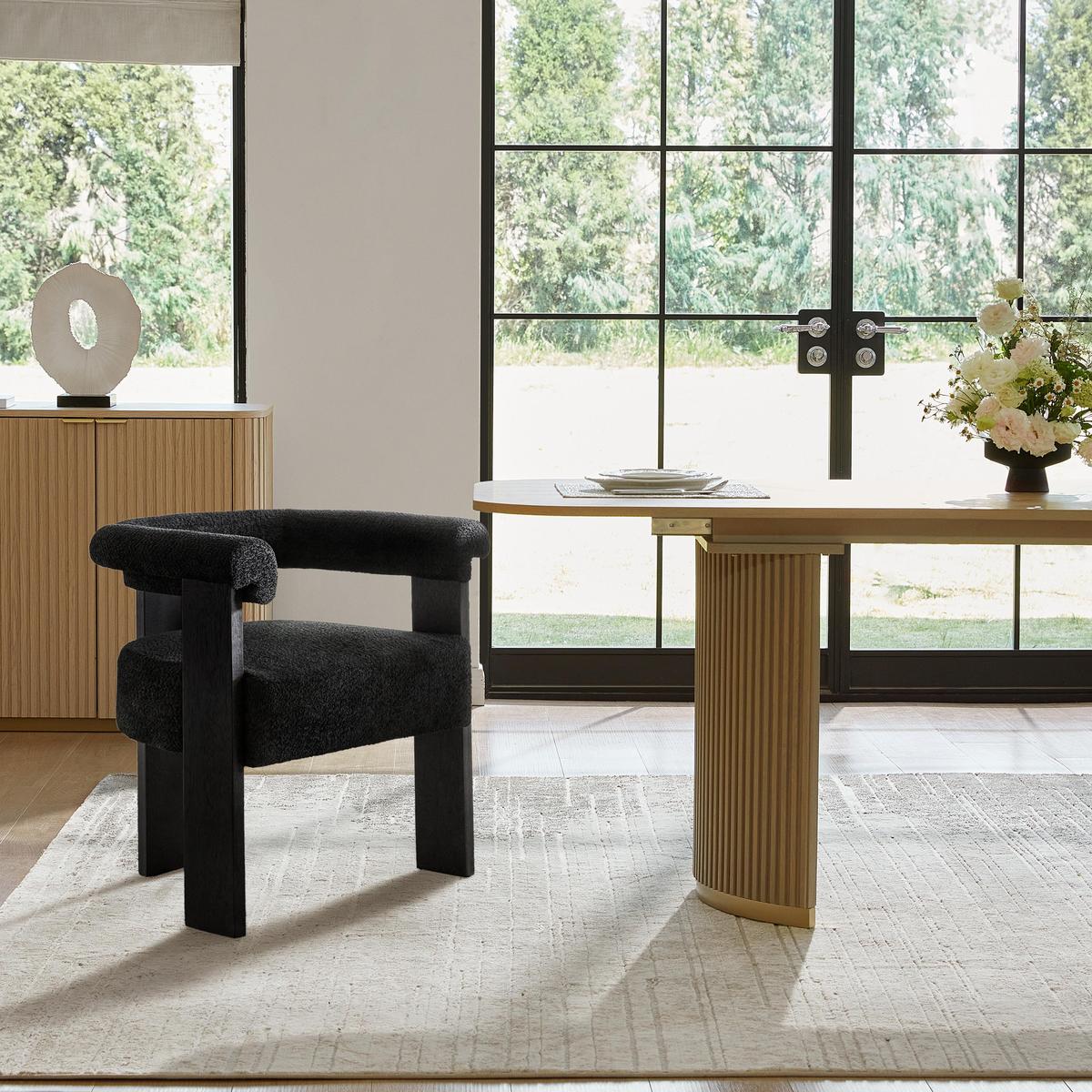 Fedor Modern Solid Wood Base Dining Chair