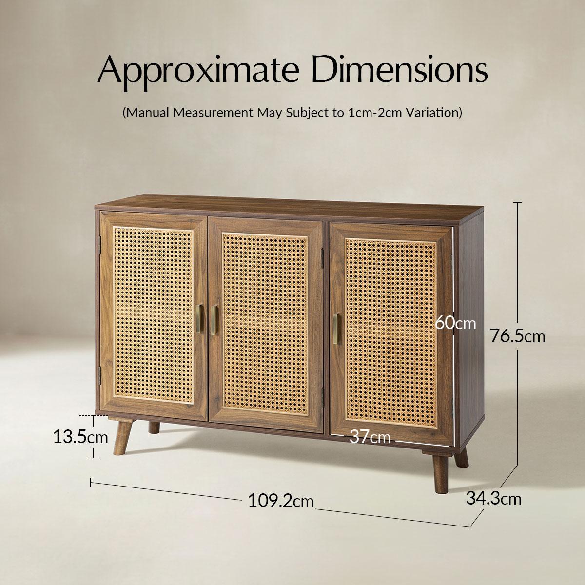 Dario 3-Door Accent Cabinet