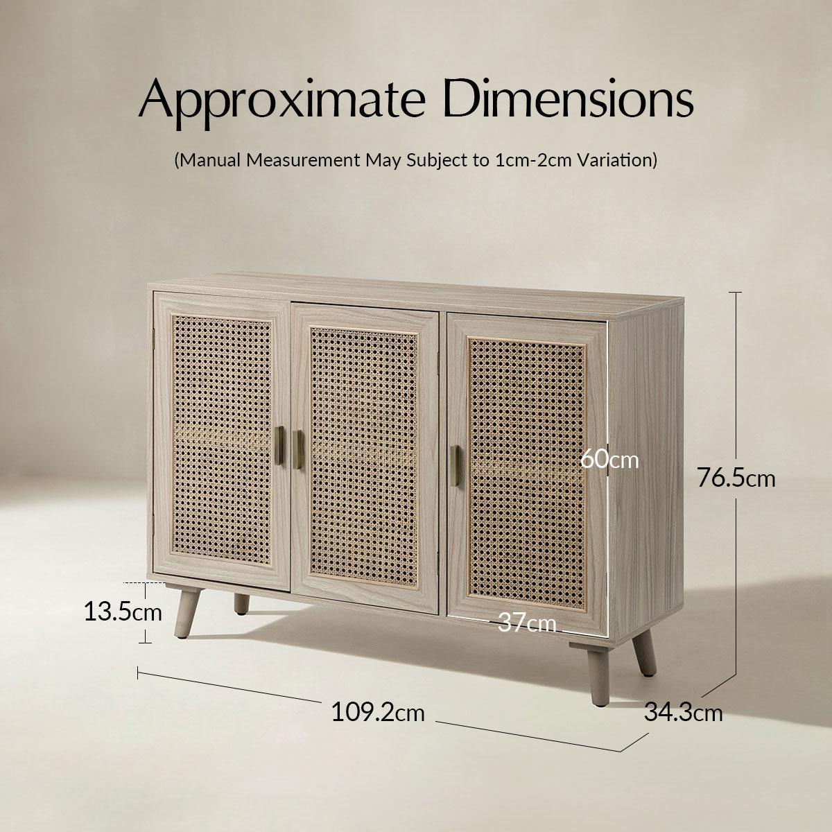 Dario 3-Door Accent Cabinet