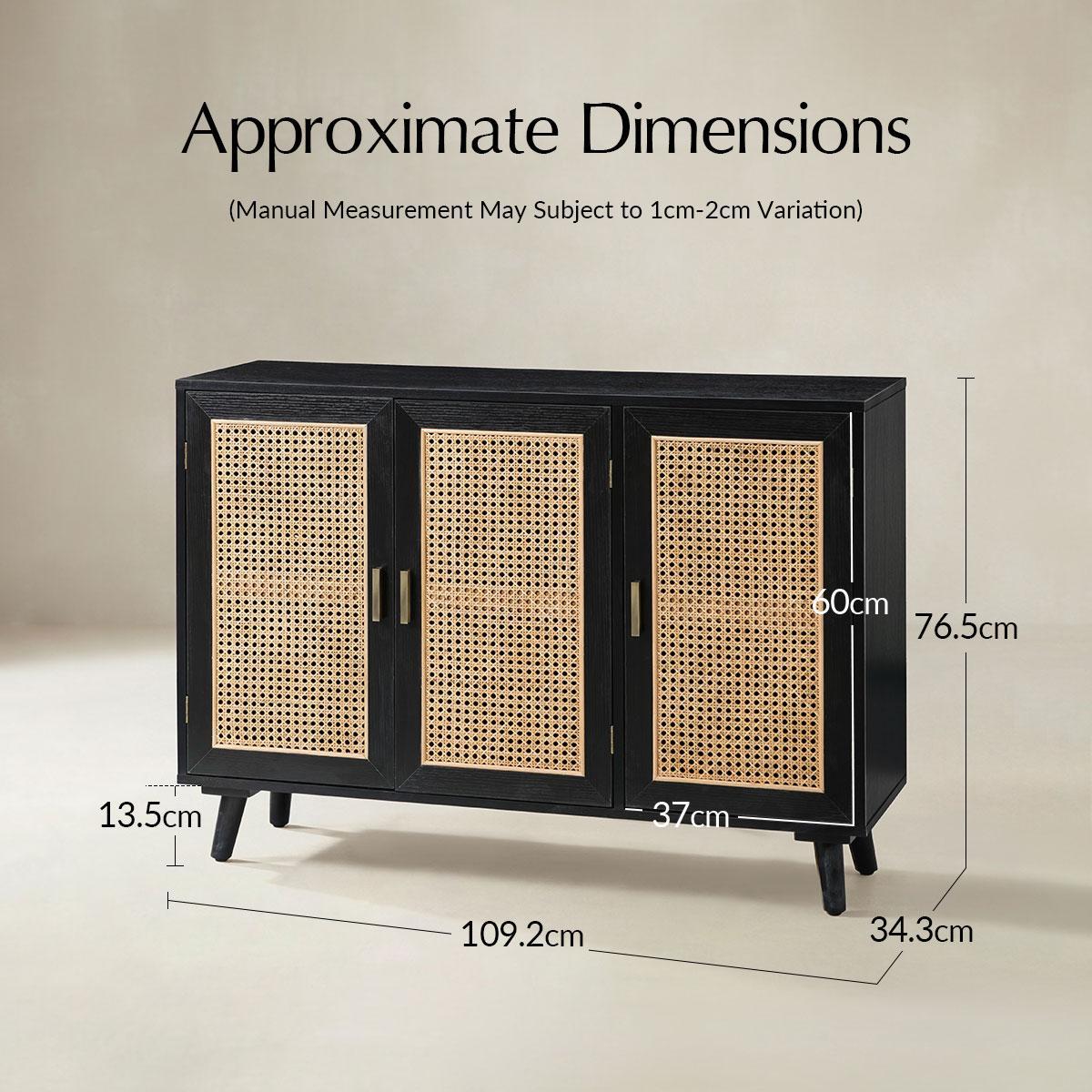 Dario 3-Door Accent Cabinet