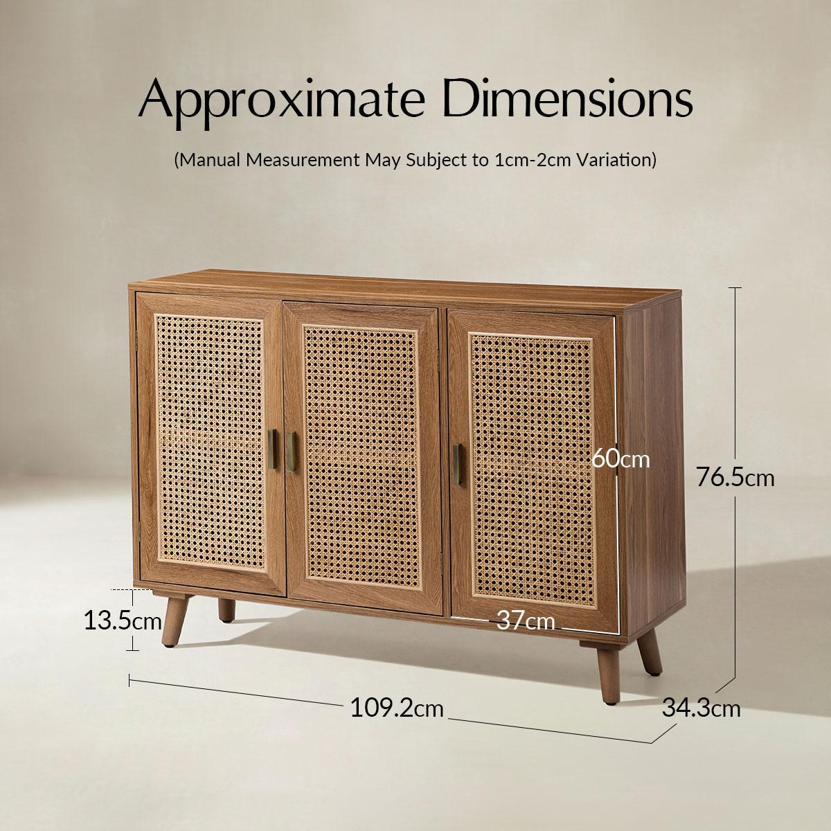 Dario 3-Door Accent Cabinet