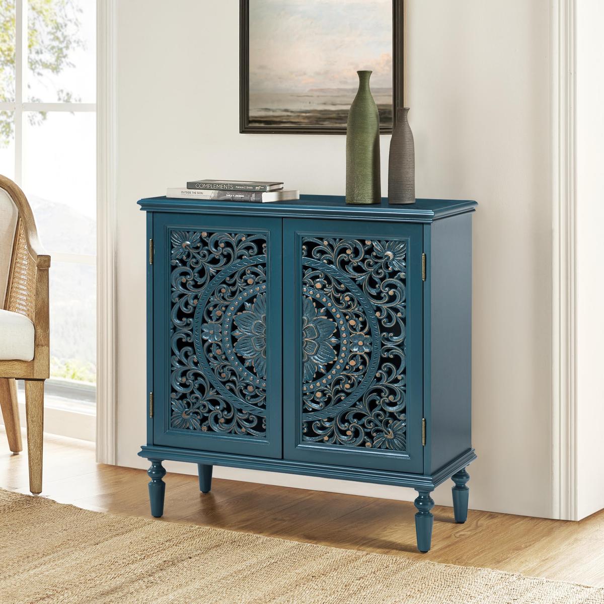 Emathides 32" Tall 2-Door Accent Cabinet - HULALA HOME