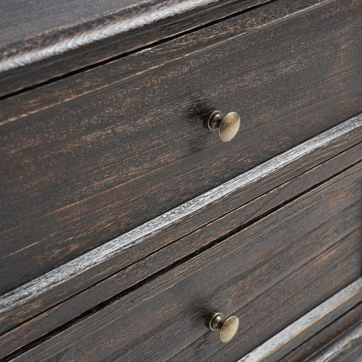 Galatea French Country Bedside Table with 2 Drawers & Charging Station