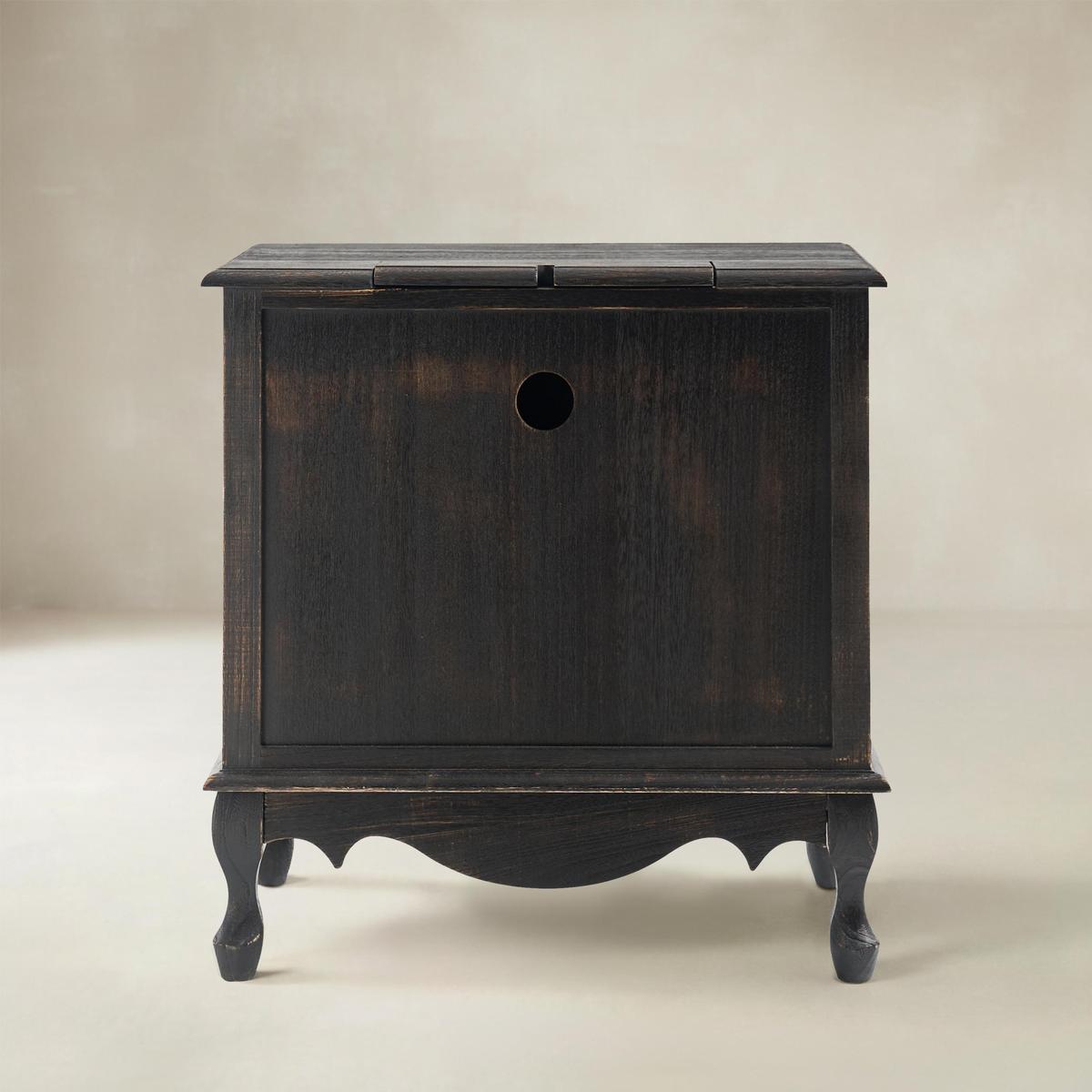 Galatea French Country Bedside Table with 2 Drawers & Charging Station