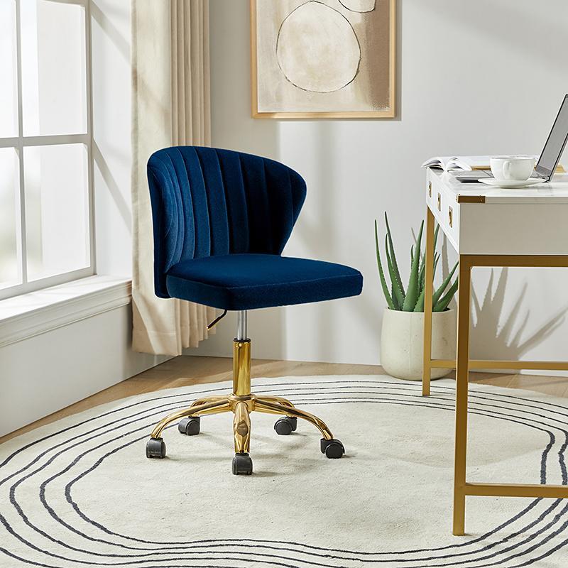 Chandra Velvet Office Chair - HULALA HOME