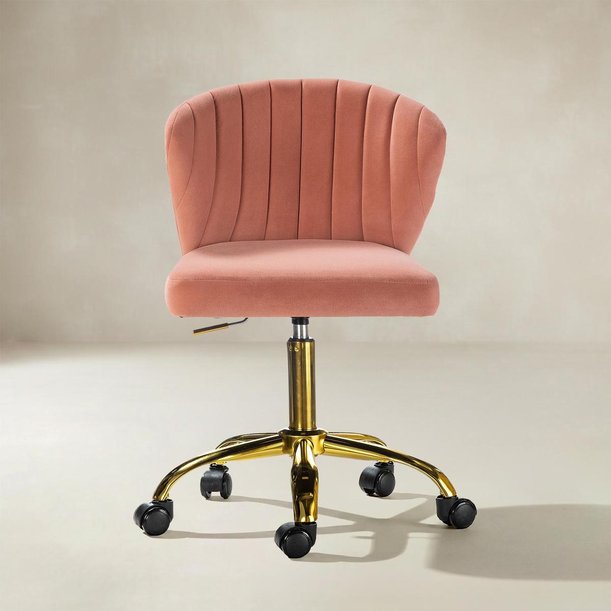 Chandra Velvet Office Chair - HULALA HOME