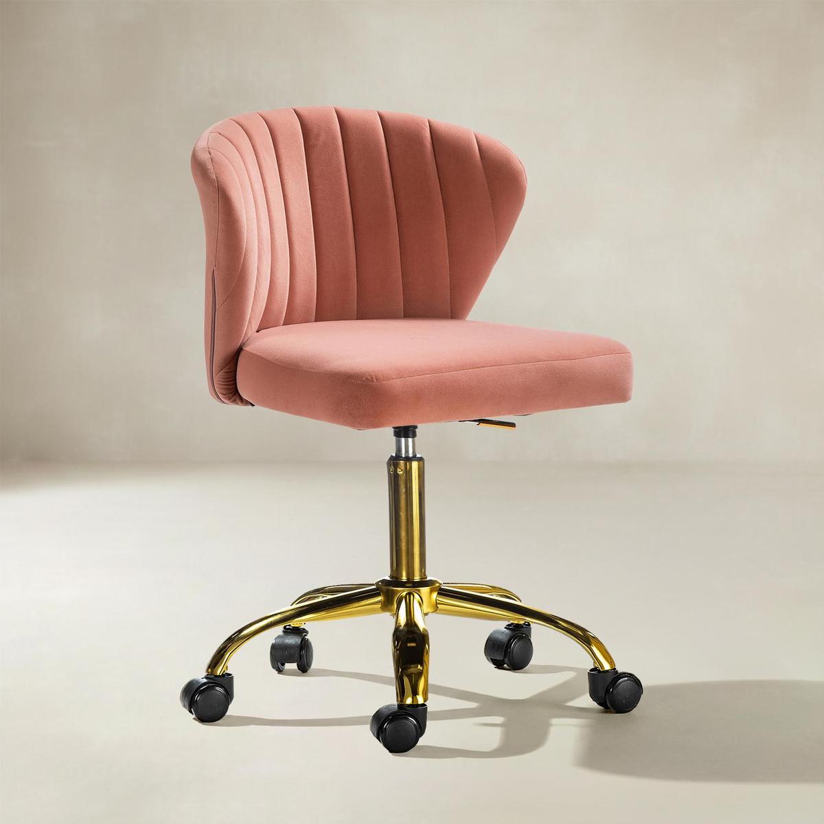 Chandra Velvet Office Chair - HULALA HOME