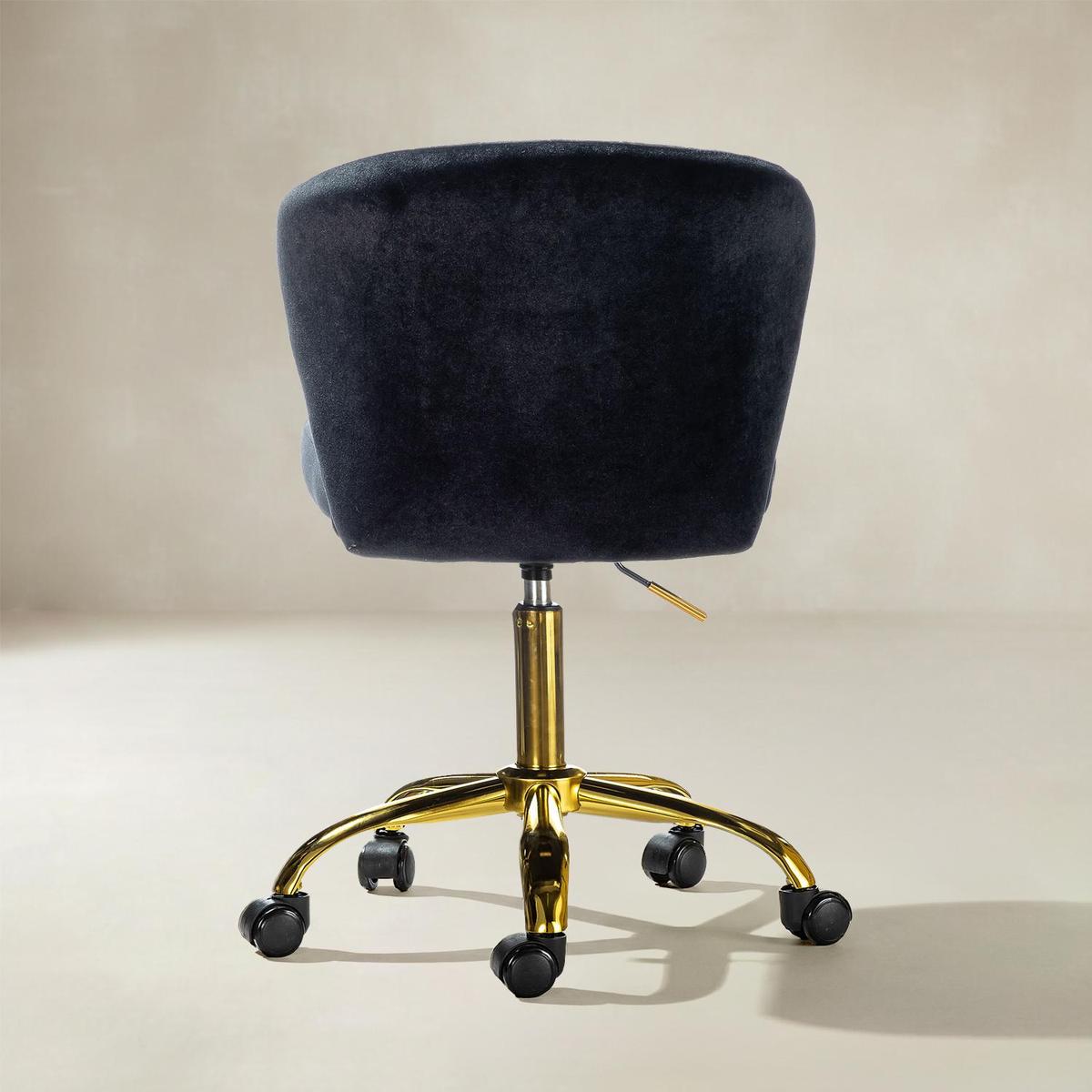 Chandra Velvet Office Chair - HULALA HOME