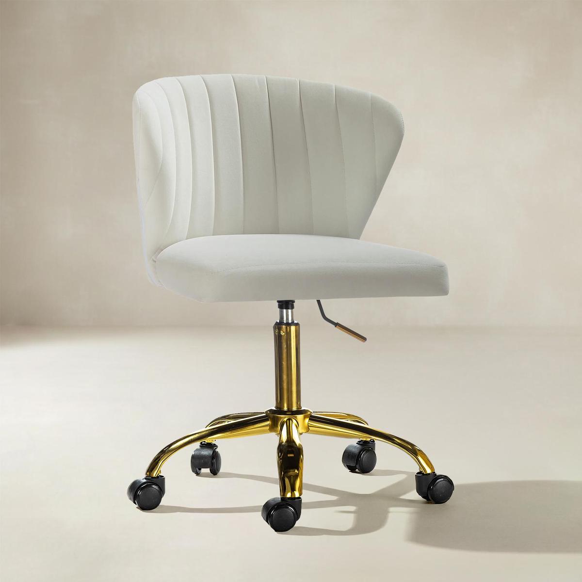 Chandra Velvet Office Chair - HULALA HOME