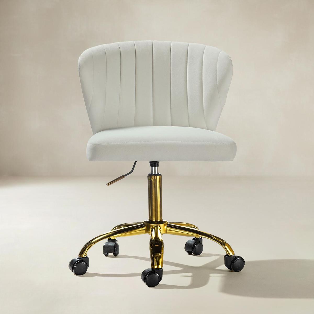 Chandra Velvet Office Chair - HULALA HOME
