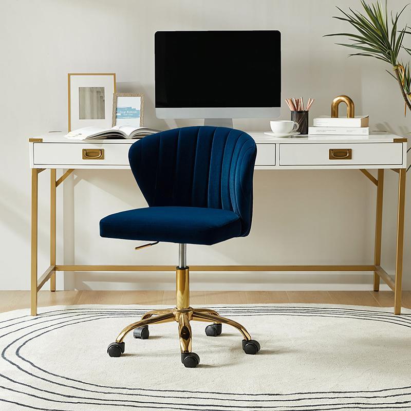 Chandra Velvet Office Chair - HULALA HOME