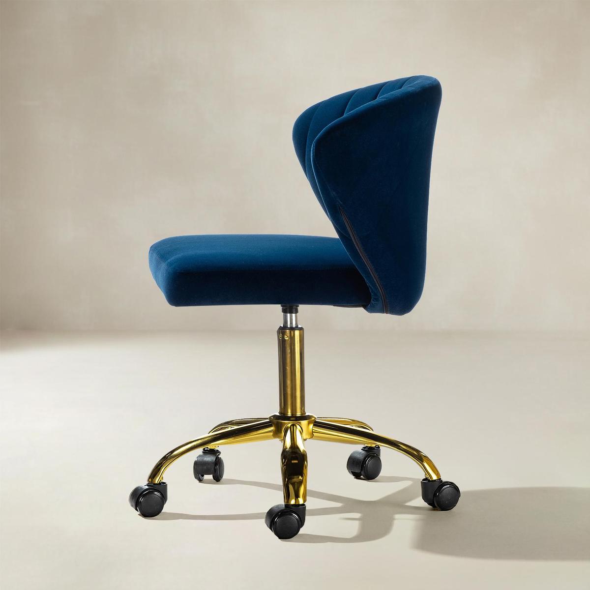 Chandra Velvet Office Chair - HULALA HOME