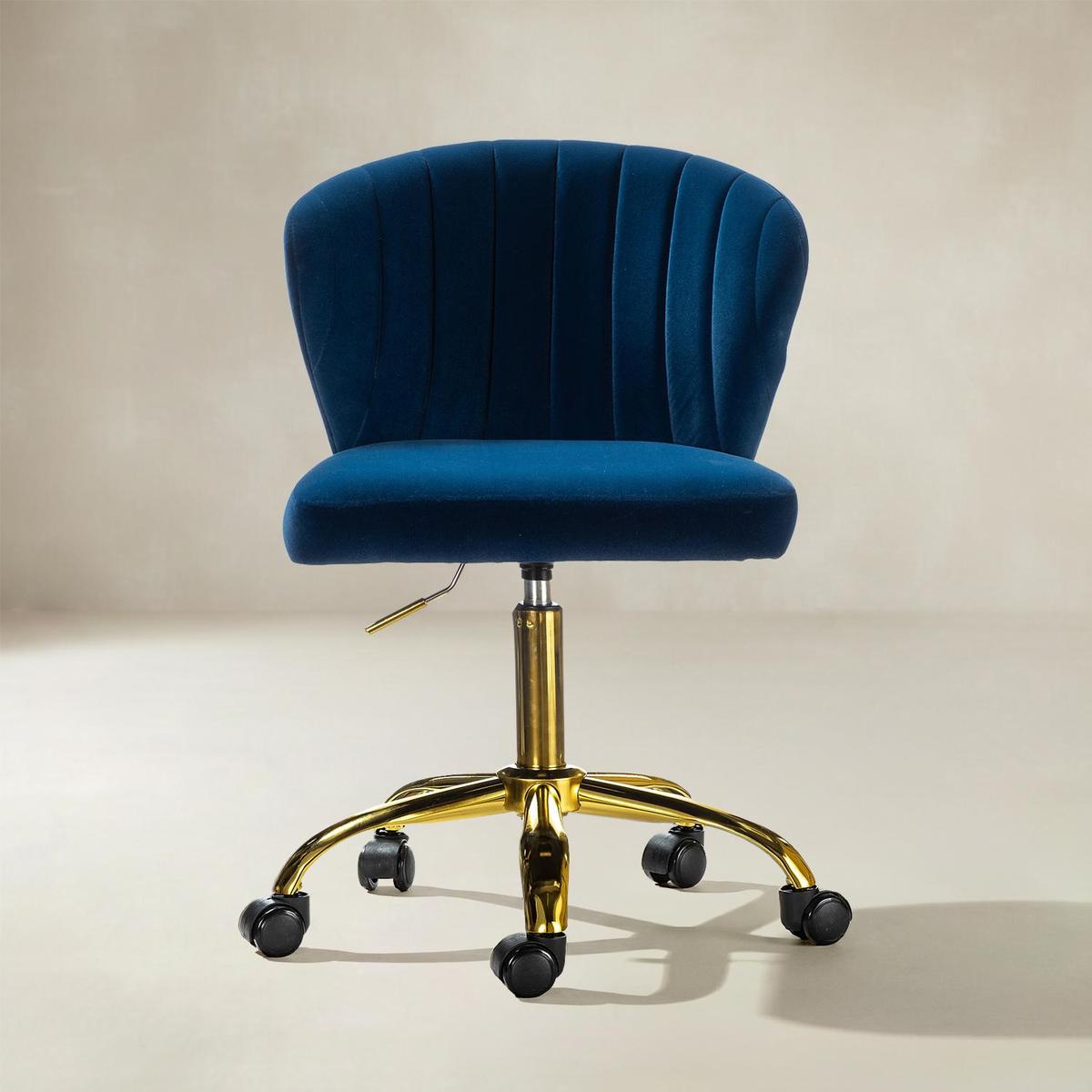 Chandra Velvet Office Chair - HULALA HOME