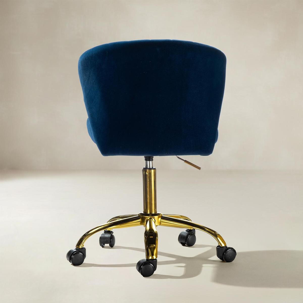 Chandra Velvet Office Chair - HULALA HOME