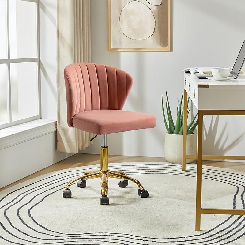 Chandra Velvet Office Chair - HULALA HOME