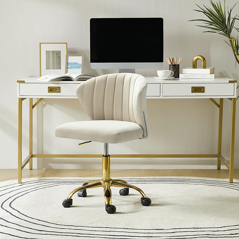 Chandra Velvet Office Chair - HULALA HOME