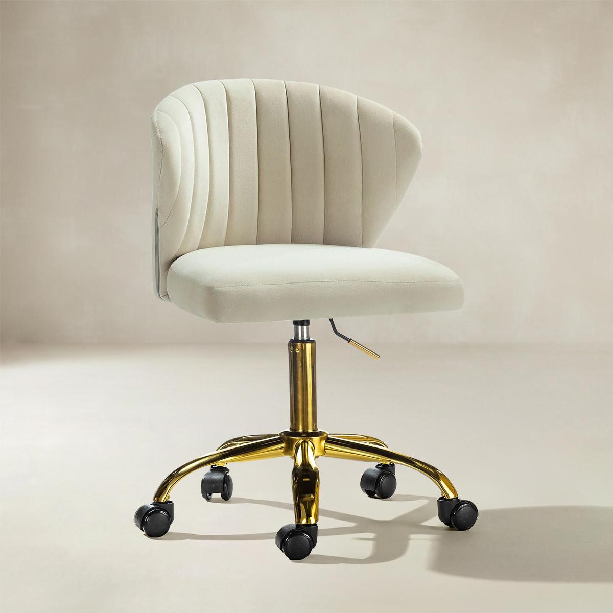 Chandra Velvet Office Chair - HULALA HOME