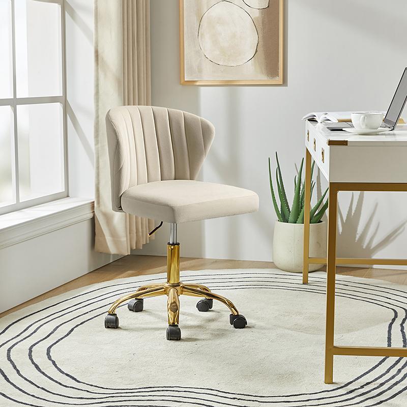 Chandra Velvet Office Chair - HULALA HOME