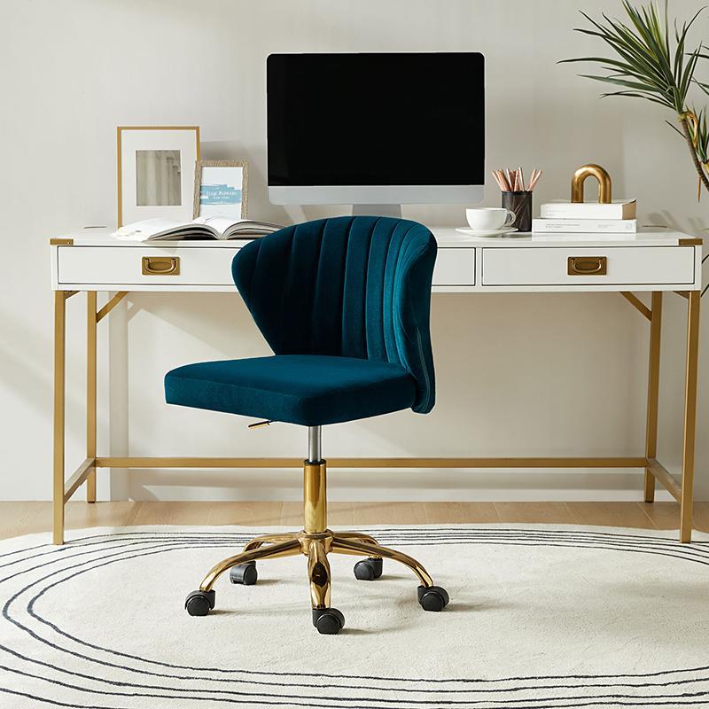 Chandra Velvet Office Chair - HULALA HOME