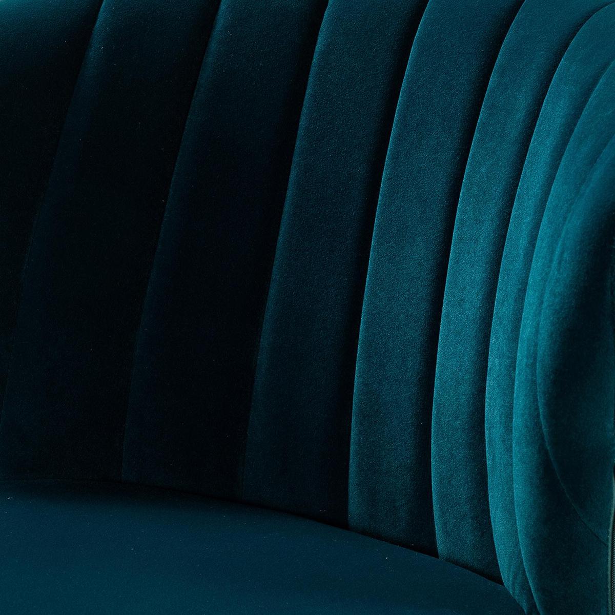 Chandra Modern Velvet Gold Swivel Adjustable Chair