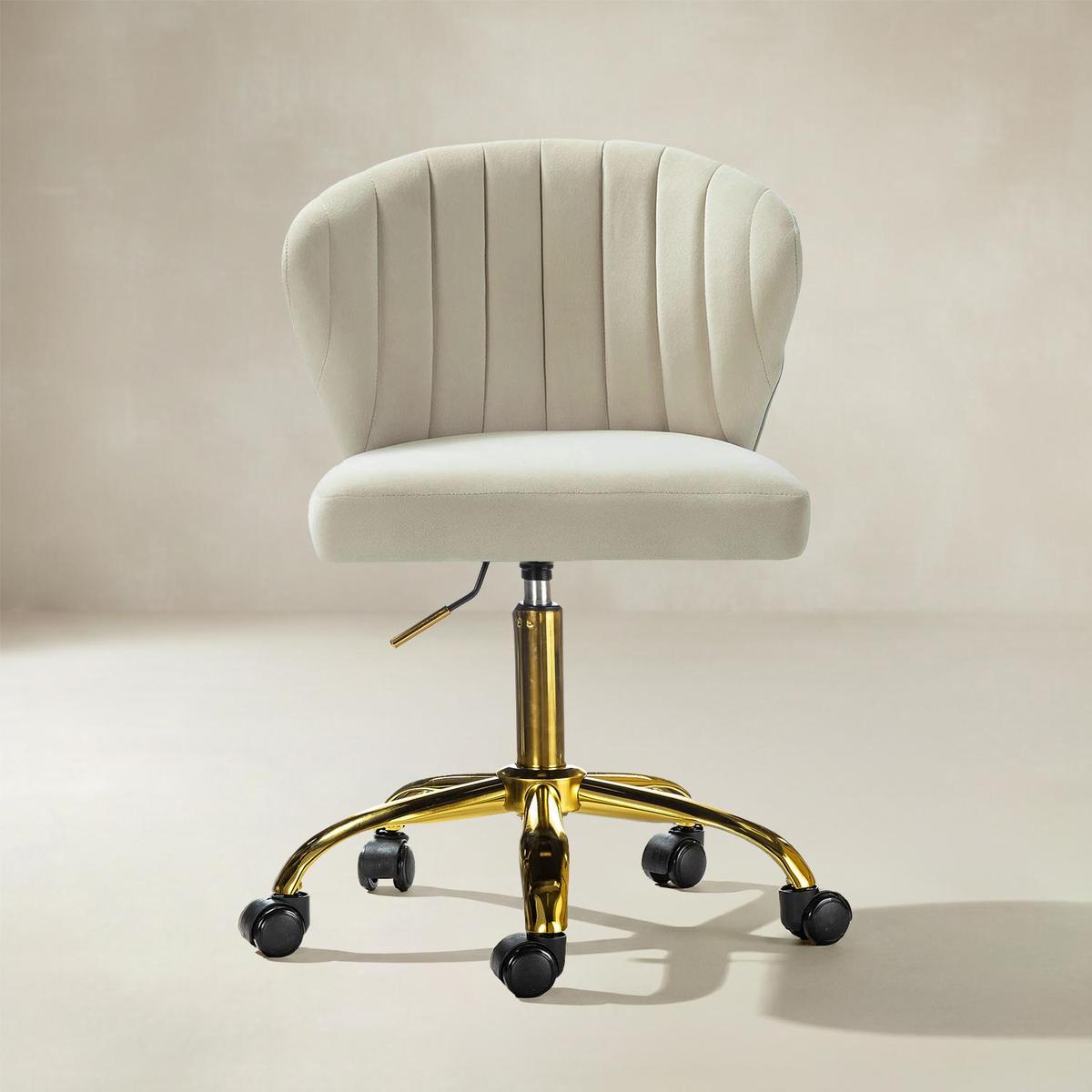 Chandra Velvet Office Chair - HULALA HOME