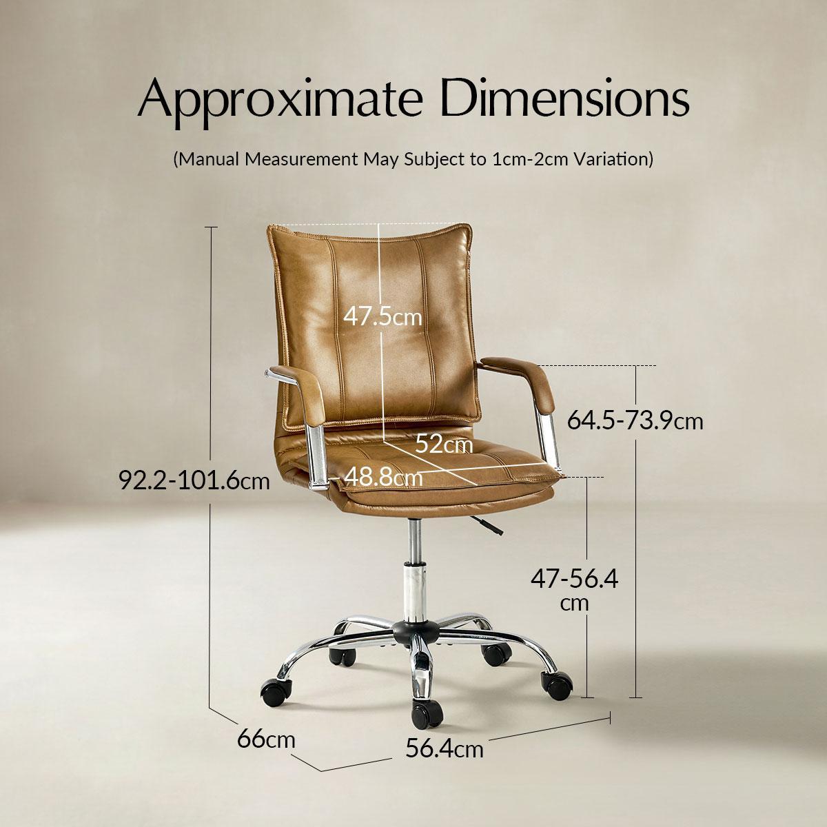 Doug Adjustable Swivel Office Chair with Padded Arms