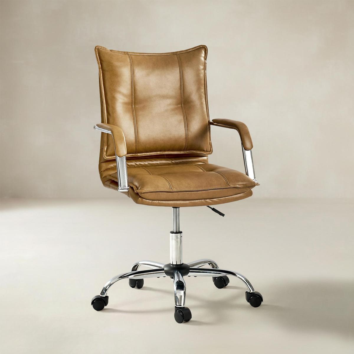 Doug Adjustable Swivel Office Chair with Padded Arms