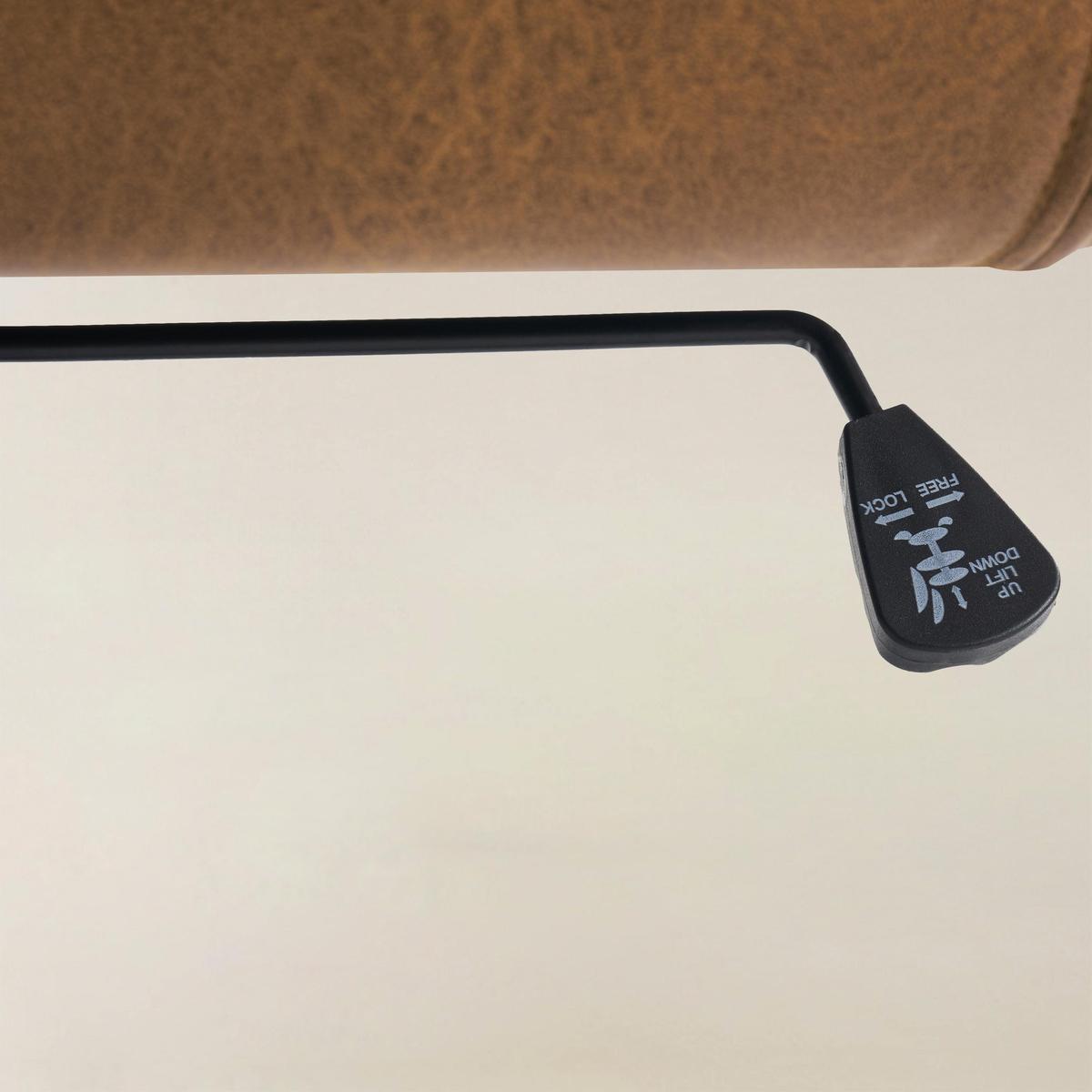 Anselm Ergonomic Faux Leather Adjustable Swivel Office Chair