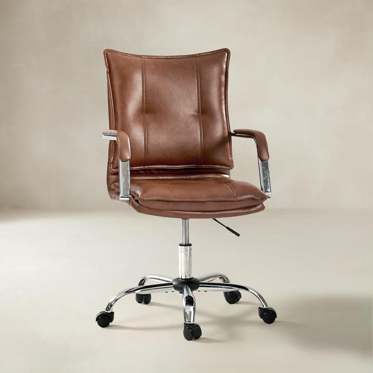 Doug Adjustable Swivel Office Chair with Padded Arms