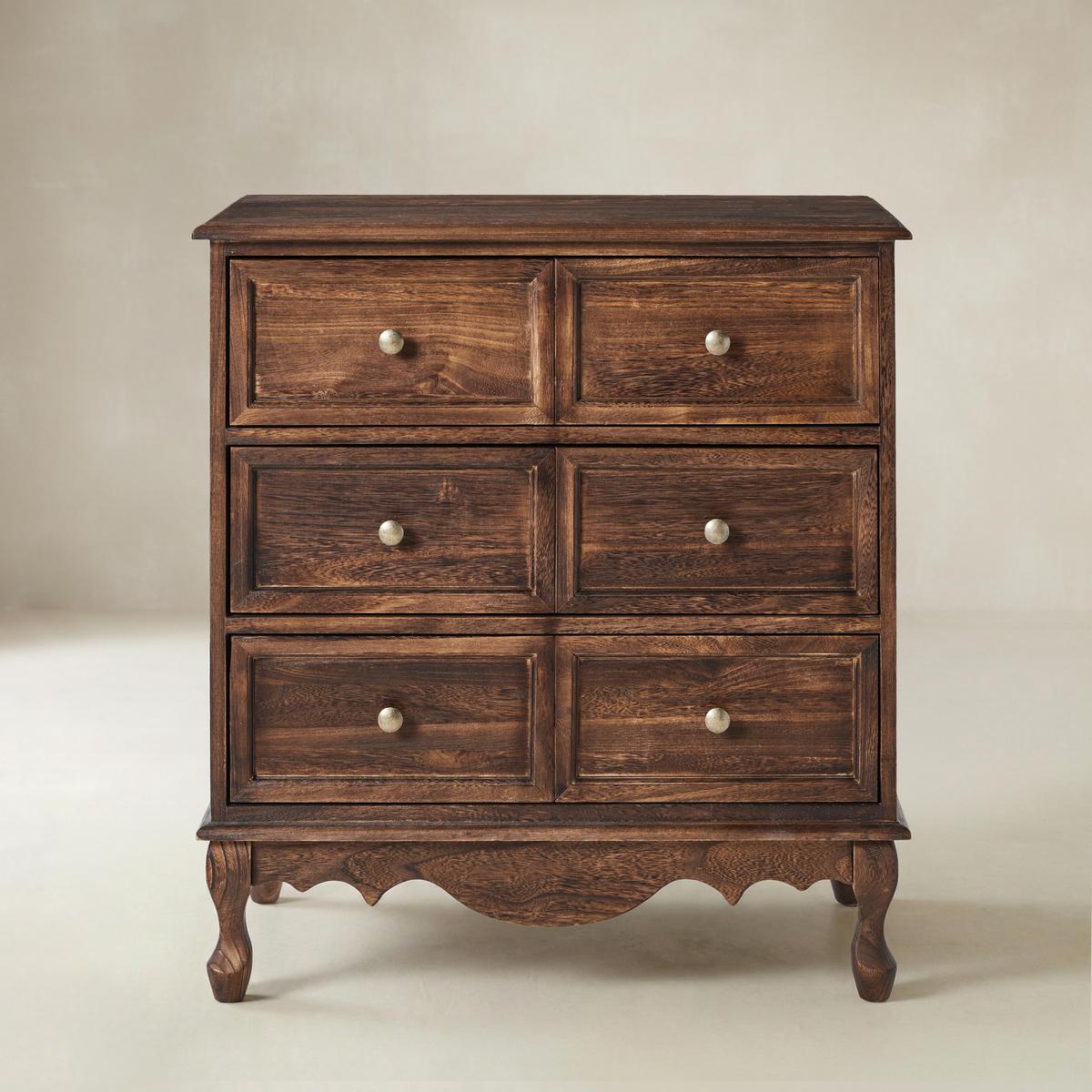 Galatea 3-Drawer Bedside Table with Charging Station