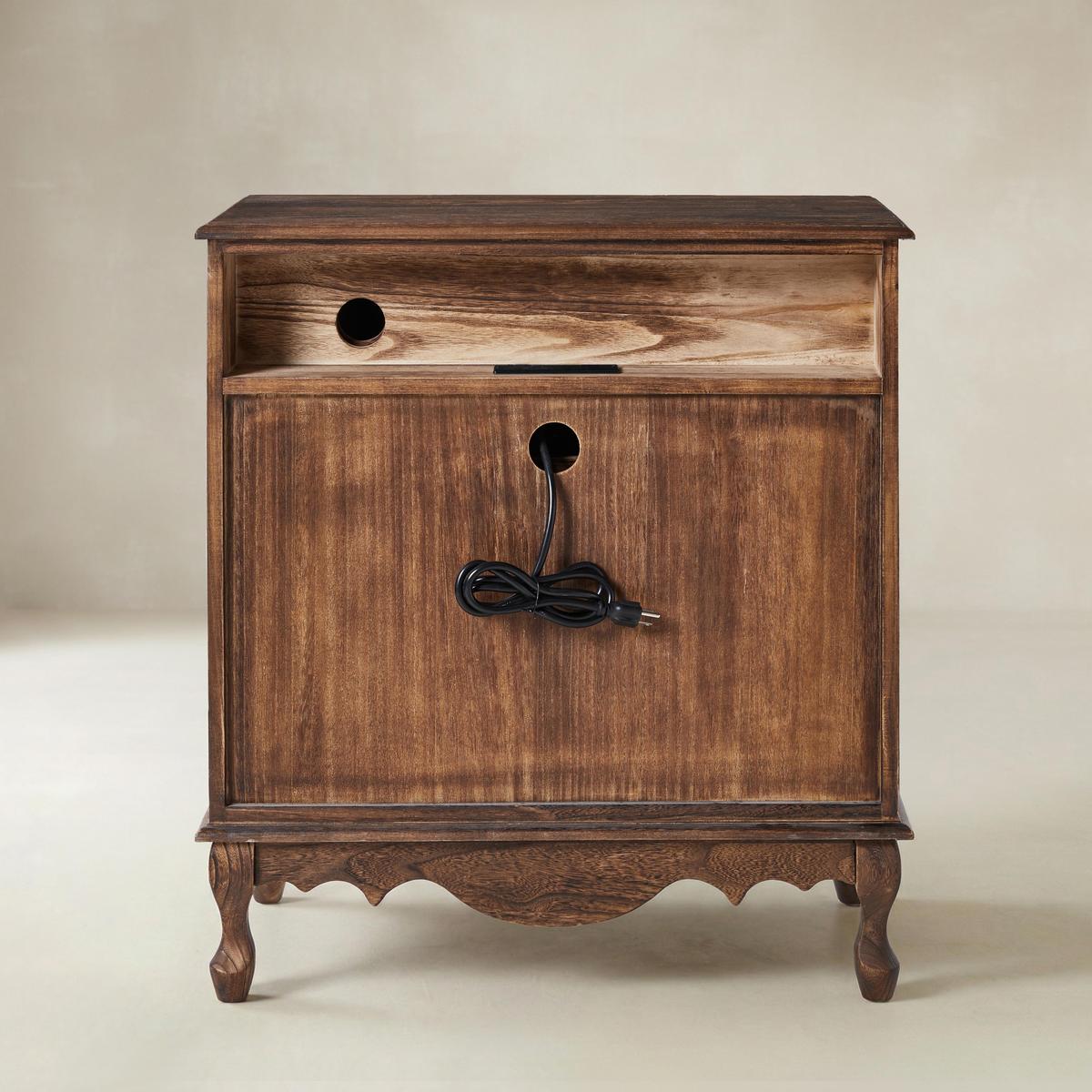 Galatea 3-Drawer Bedside Table with Charging Station