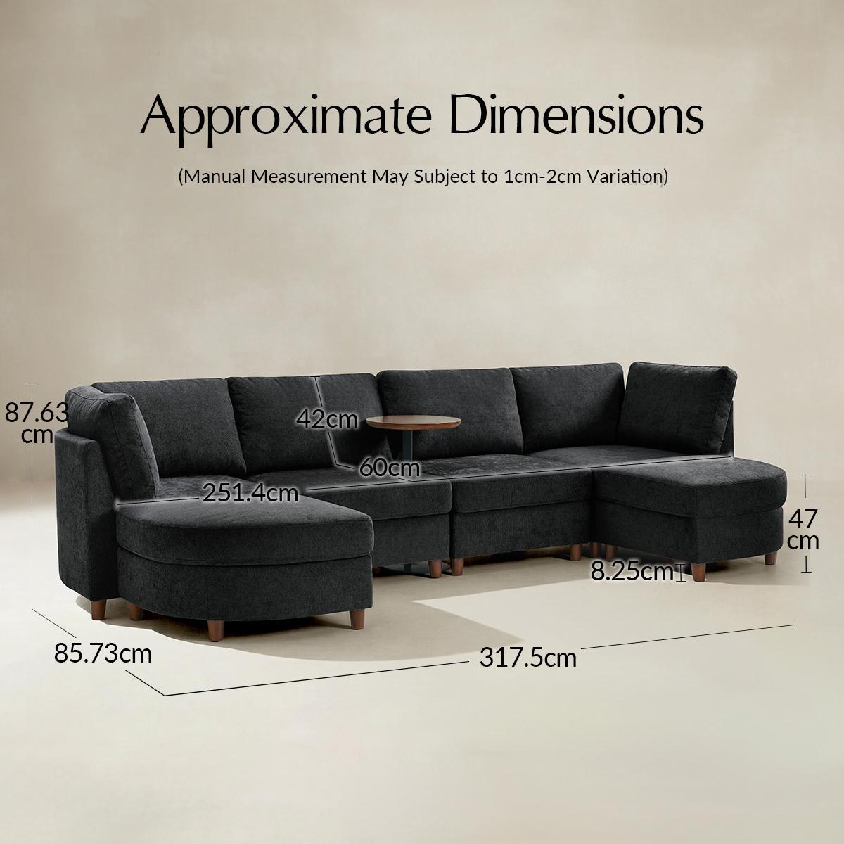 Gabriella Modular Sectional Sofa with Storage